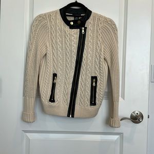 Club Monaco knit sweater jacket